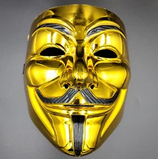V Vendetta Guy Fawkes Anonymous Hacker Face Mask HalloweenCosplay Party Prop