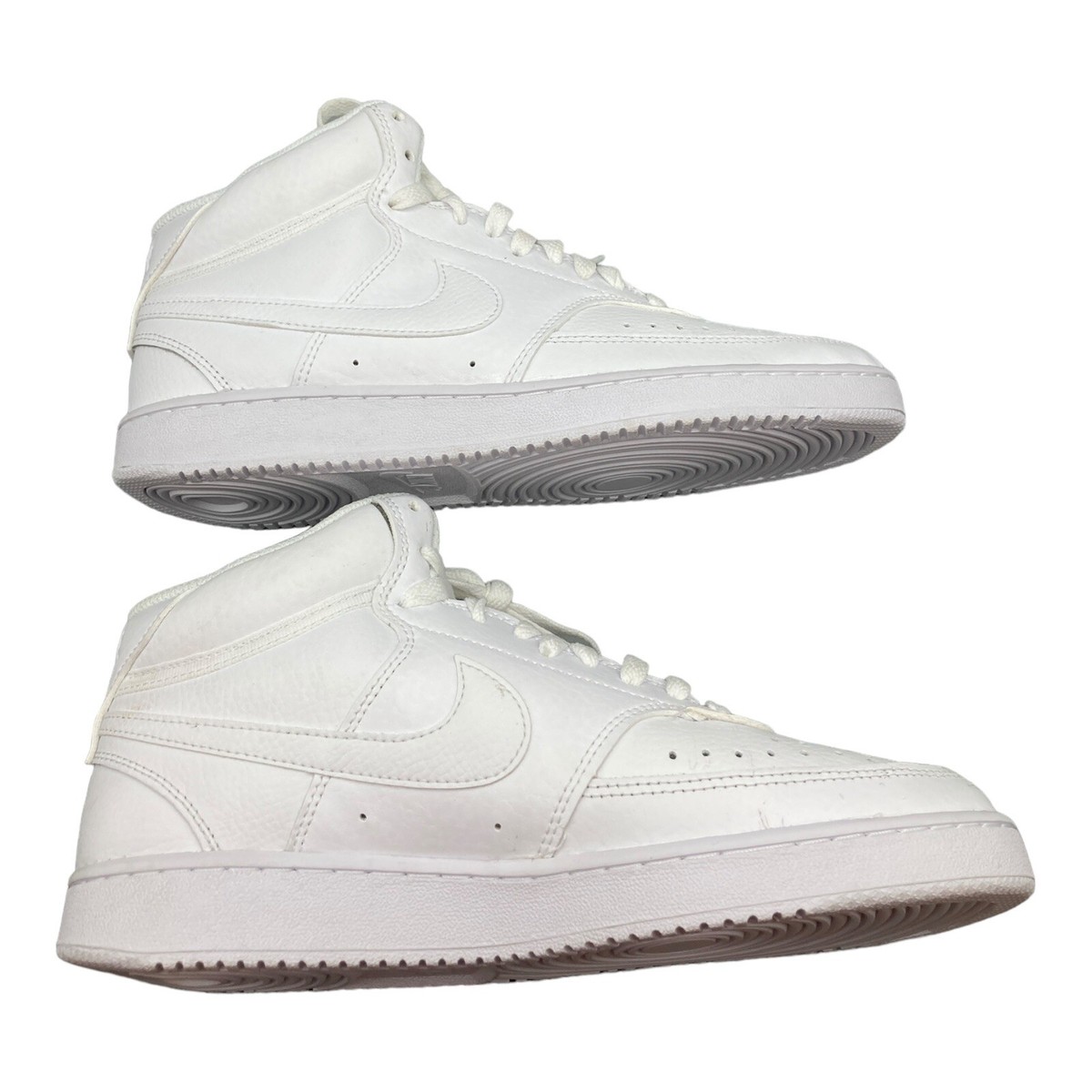 Nike Court Vision Mid Sneaker Lace Up Triple White CD5466-100 Men\'s US 8.5 Nike Court Vision Mid  main image 2