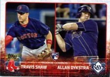 2015 Topps Update #US41 Travis Shaw & Allan Dykstra Rookie Combos