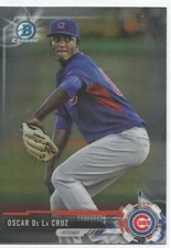 Oscar De LA Cruz Chicago Cubs 2017 Bowman Chrome Baseball