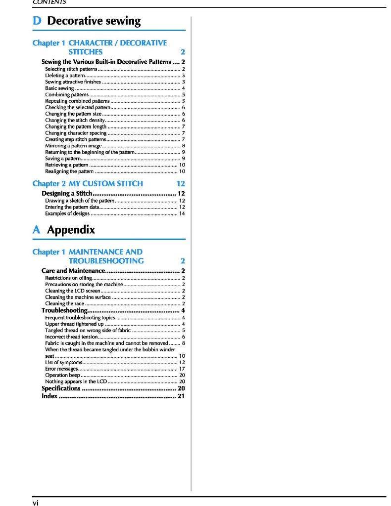 Brother Innovís BQ950 Sewing Machine Manual User Guide Instructions
