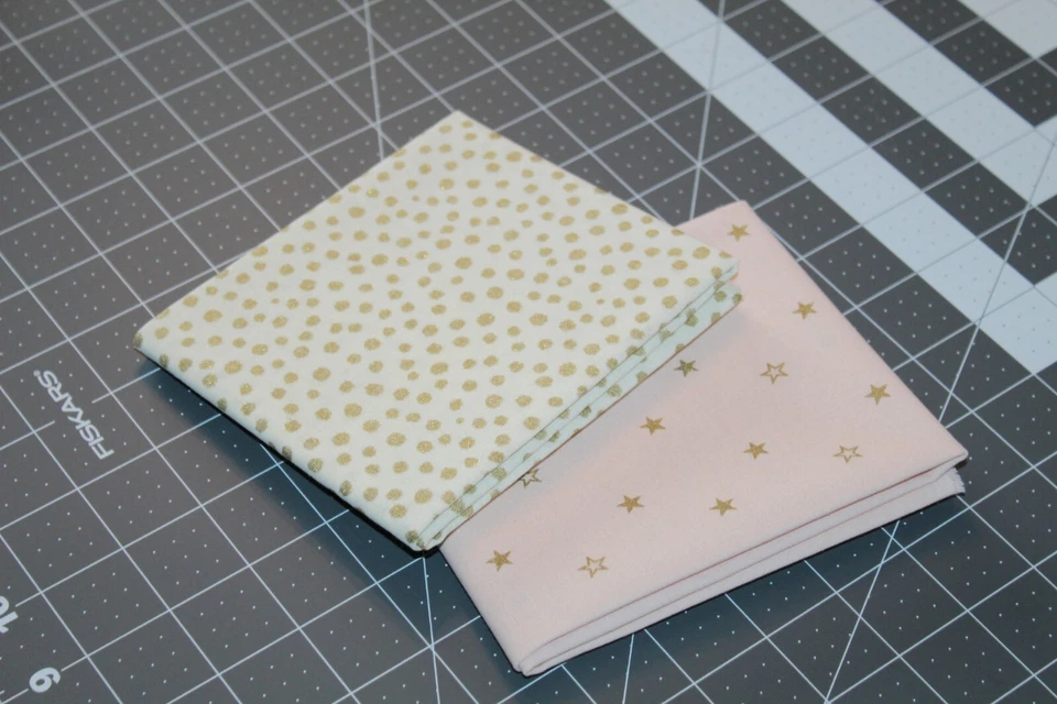 BABY GIRL Fat Quarter Set Bundle 100% Cotton Quilt Quilting Newborn GIRLS Stars - image 2 of 4