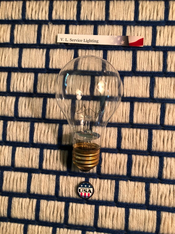 24 new USA 16Khr. LIGHT BULB A19 CLEAR 90w sub4 100A19 traffic signal lamp 90A19 - Image 3 of 4