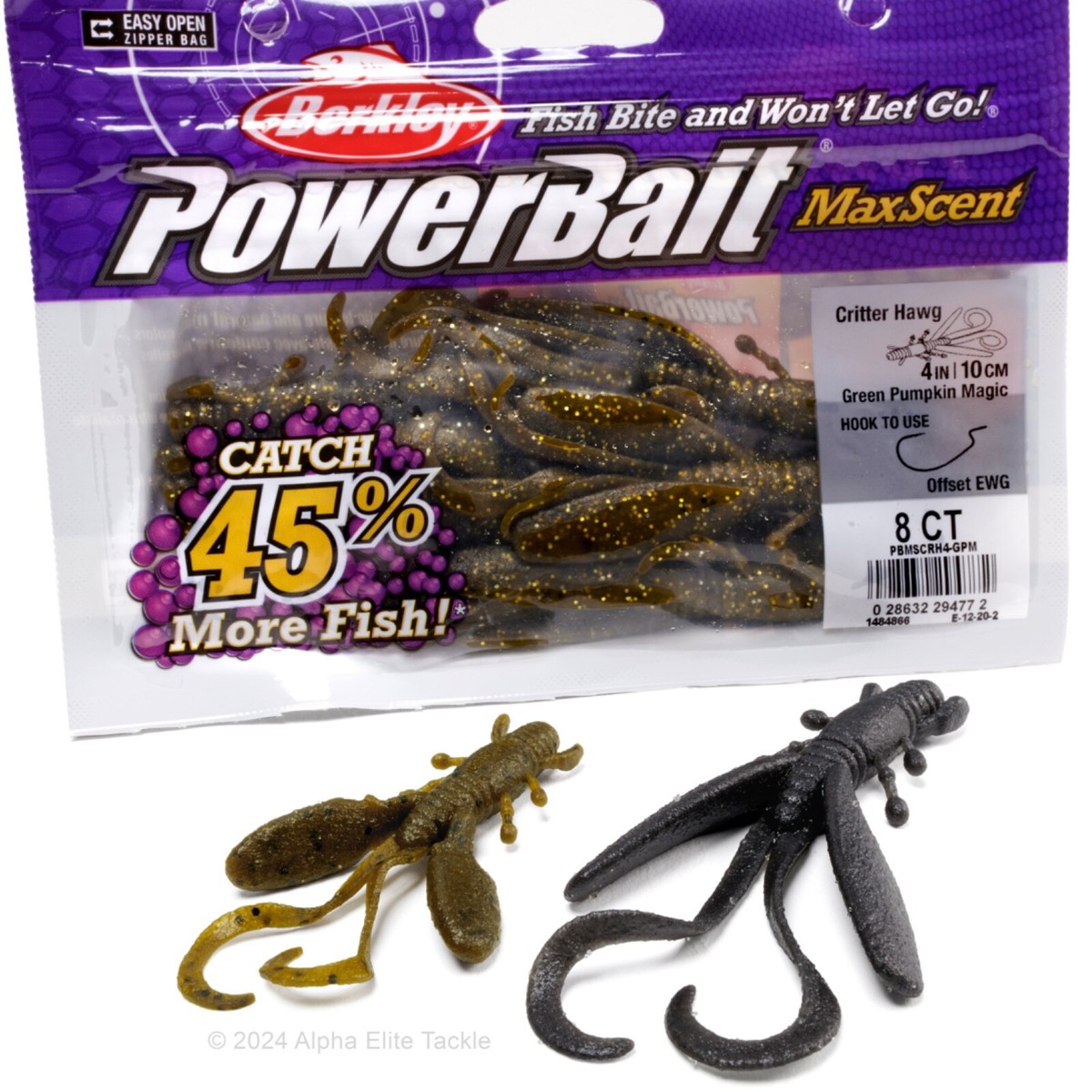 Berkley PowerBait MaxScent Critter Hawg 2.6