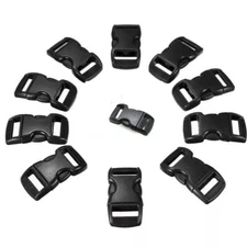 40*19*14mm Plastic Side Quick Release Buckles For Webbing Bag Strap Clips Black