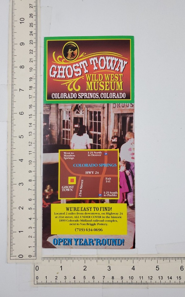 1980s Colorado Springs CO Ghost Town Wild West Museum Vintage Travel ...