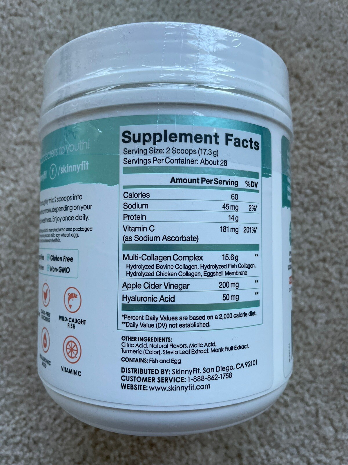 Skinny Fit Super Youth MultiCollagen Peptides PEACH MANGO 28 Servings Exp 2024 eBay