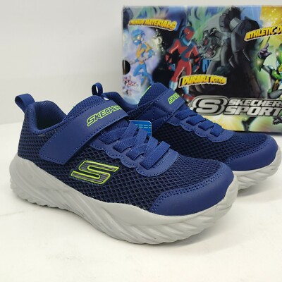 Skechers Sport Nitro Sprint Krodon Boy's Size Blue Gray Athletic