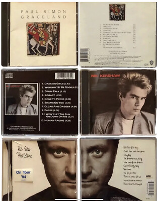 Paul Simon    Graceland, Nik Kershaw    Human Racing, Phil Collins    Both Sides