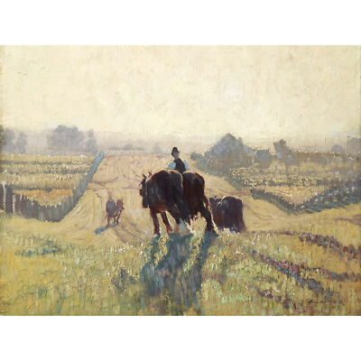 Elioth Gruner Frosty Sunrise Gemälde XL Leinwand Kunstdruck