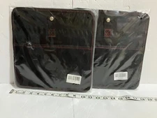 YSSOA 2 Pack 3 Gallons Foldable Car Trash Can with Adjustable Straps and Storage