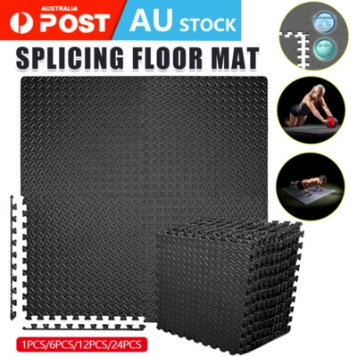 24x Interlocking Heavy Duty EVA Foam Gym Flooring Mat Floor Mats Tiles 60x60cm - image 1 of 4