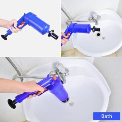 #ad Air Pump Pressure Pipe Cleaner Sewer Sinks Basin Clogged Remover Cleaning Tool $53.21
