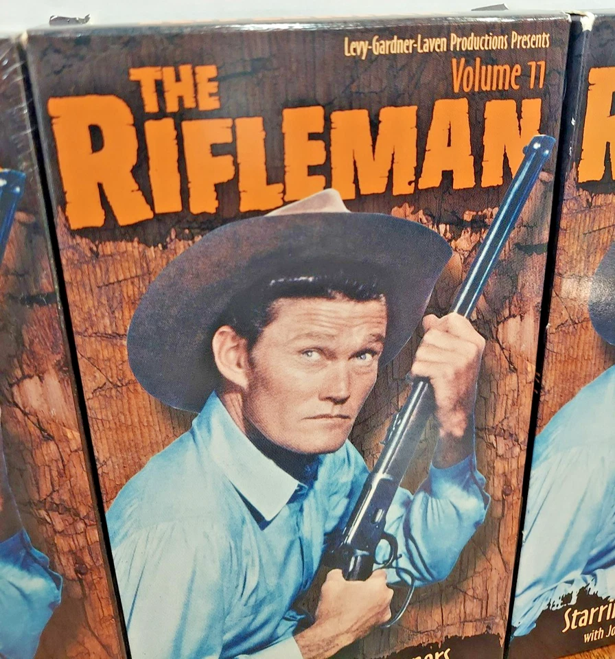 The Rifleman VHS 4-Tape Set VTg Volume 9&10 New Sealed 11&12 Open Box Pre-owned  - Image 4 of 4