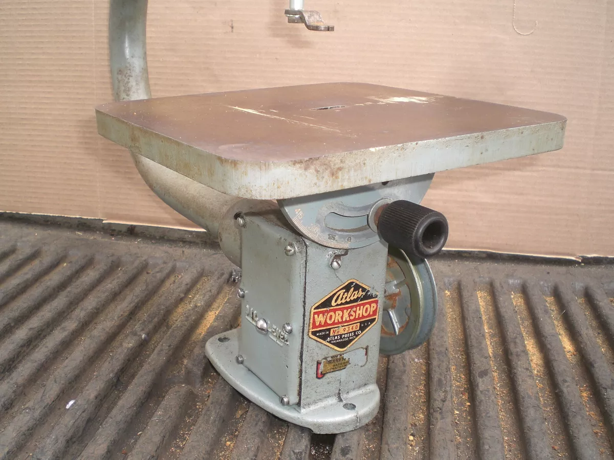 Vitage Atlas 13 in. Scroll Saw Cast Iron belt driven eBay