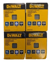 4 Boxes of DeWalt DCS16150 1-1/2" 16 Gauge Heavy-Duty Straight Finish Nails