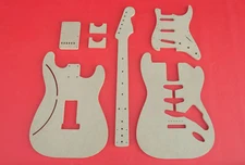 Vintage Stratocaster Guitar Router Template Set wNeck CNC Strat 1/2" MDF Strat