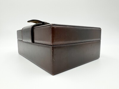 VINTAGE GENUINE ROLEX PRESIDENT Day-Date Watch Box Case Brown