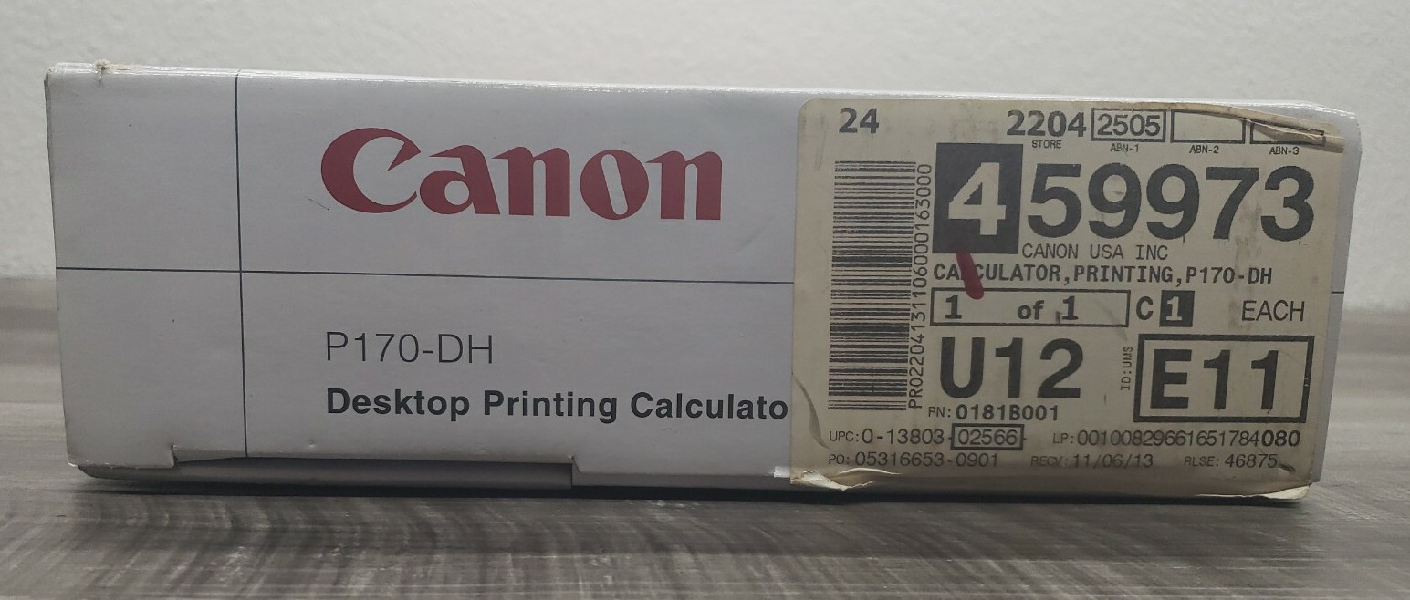 Canon Desktop Printing Calculator P170DH 12 Digits/ 2 Color Print/ AC