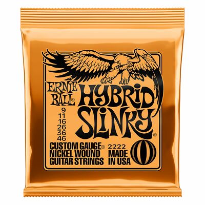 Ernie Ball Hybrid Slinky 9-46 Gauge Electric Guitar Strings