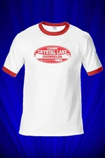 Camp Crystal Lake Vintage RINGER Tee T-SHIRT Friday the 13th