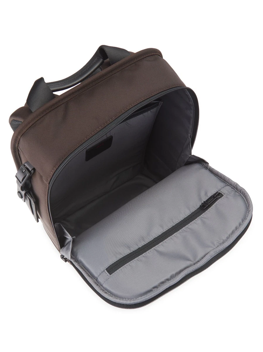 TUMI Alpha 3 Slim Solutions Brief Pack | FXT® Ballistic Nylon | Brown