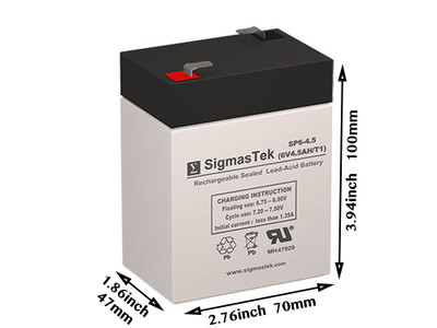 Leoch Battery LP6-4.5 SLA battery Replacement by SigmasTek