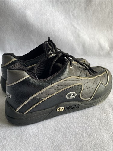 Dexter Slide Rite Bowling Shoes Black Fury B2453-1 Men’s USA Size 8.5 M - Picture 2 of 11