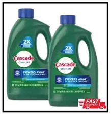 2-Pack Dishwasher Gel Detergent, Cascade Complete with Dawn 75 Oz, Fresh Scent