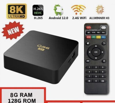 Q96 X1 Smart TV Box Android 13 Allwinner H3 Quad Core 2.4g