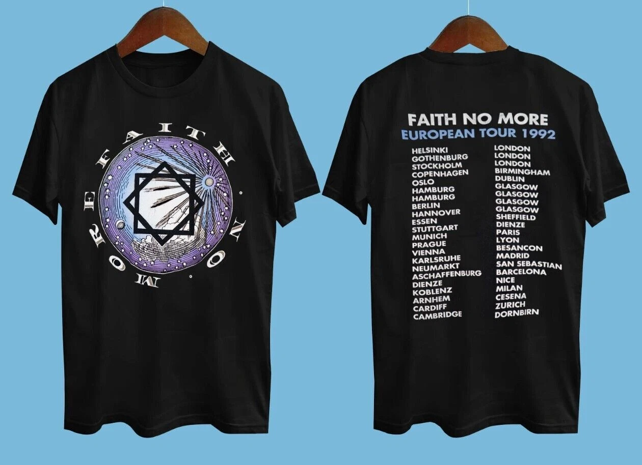 Discover 1992 Faith No More 2 Side Black All Size Gift For Fan Shirt