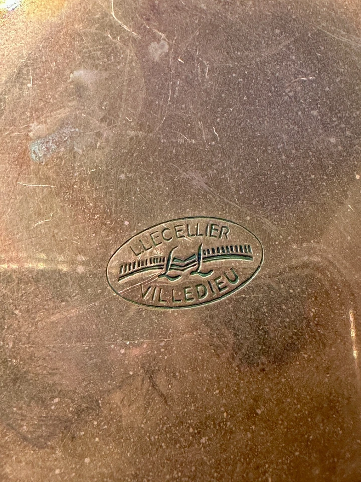 Chaufferette / bassinoire ancienne en cuivre - Lecellier Villedieu - Photo 2/4