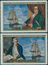 Cook Islands 1976 - 200th Anniversary of the American Revolution- Set of 2 - MNH