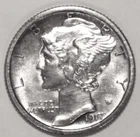 1917-S Mercury Dime - AU - #C2578 - FREE SHIPPING