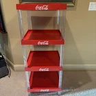 Vintage 90s 48” Coca-Cola COKE Soda 4 Tier Stackable Store Display Shelf Shelves