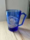 Shirley Temple Cobalt Blue Depression Glass Mug From Wheaties Cereal