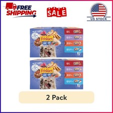  2 pack Purina Friskies Shreds Gravy Variety Pack, Wet Cat Food, 5.5 oz Cans