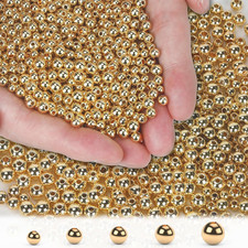 14K 400Pcs 3Mm Gold Filled Beads for Jewelry Making Small Smooth round Gold