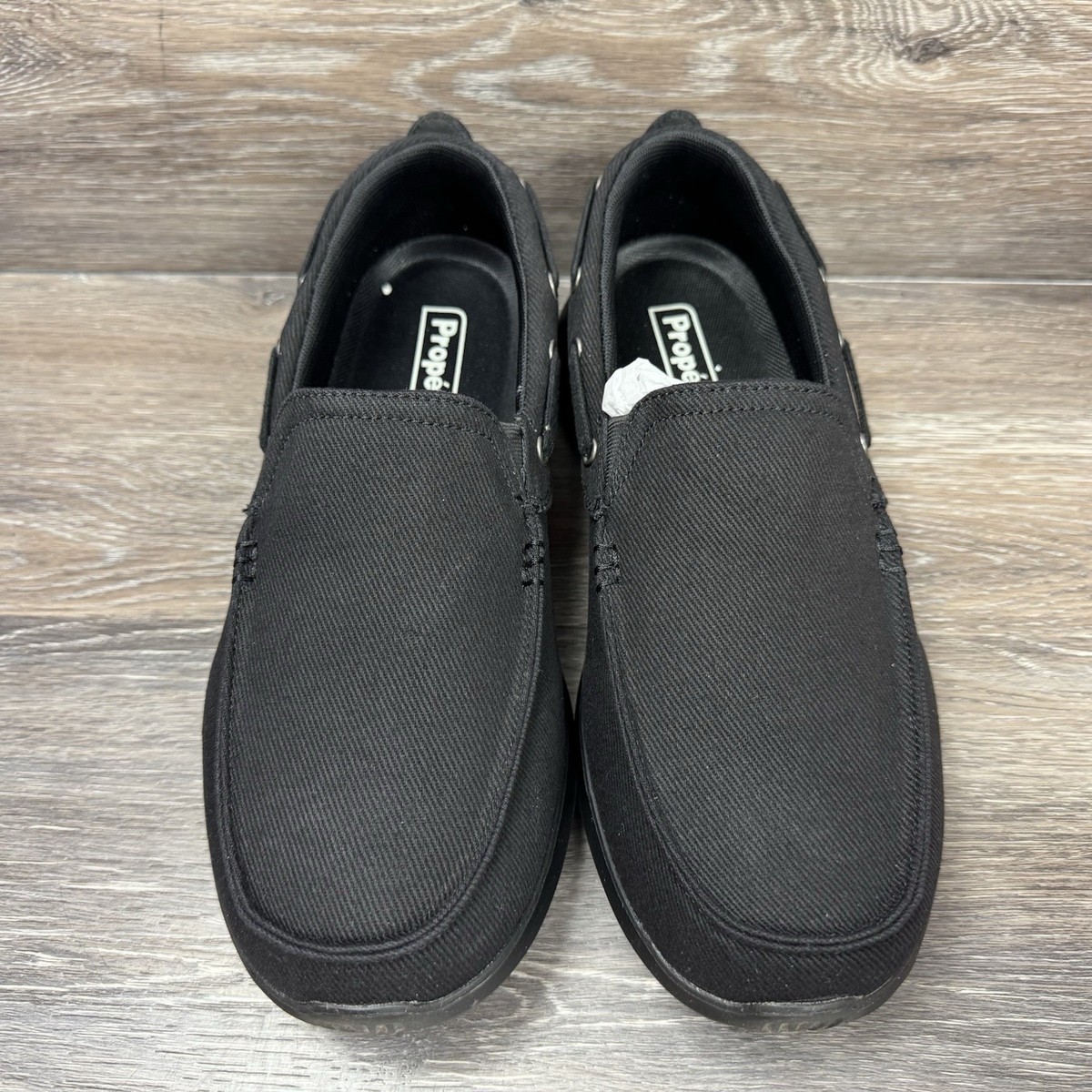 Propet Mens Viasol‎ Boat Shoes Black 12 E Wide Comfort Lightweight Propet Viasol MCX044C Men main image 2