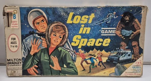 VINTAGE LOST IN SPACE BOARD GAME 100% COMPLETE MILTON BRADLEY 4631 RARE ANTIQUE