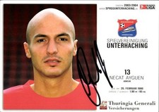 Autograph card footballer Necat Ayguen, SpVgg Unterhaching, autograph - 11602111
