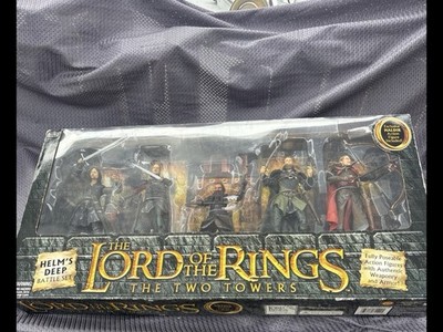 【toy-biz】ロード・オブ・ザ・リング ヘルム峡谷の戦いセット レア 未開封 Lord of the Rings The Two Towers - Helms Deep Battle Set by Toy