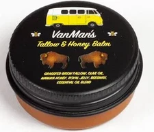 Vanman’s - Tiny Bison Tallow and Honey Balm - Grass-Fed/Finished Bison Tallow