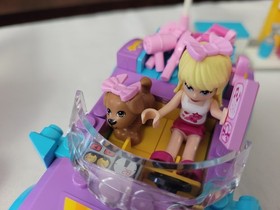 Lego Friends 3183 Stephanies Car + 3061 City Park Cafe -Missing Several Pieces