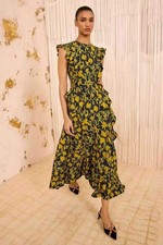 Ulla Johnson Floral Sleeveless Midi Dress