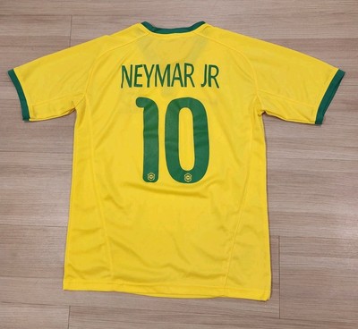 Vintage NIKE Brazil National Team Neymar Jr #10 Mens Large Soccer