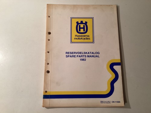 Husqvarna Ersatzteilkatalog Motorräder 1982 original 82-seitig schön selten !
