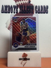 2020-21 Panini Mosaic - All-Time Greats Magic Johnson #288 Red Wave Mosaic Prizm