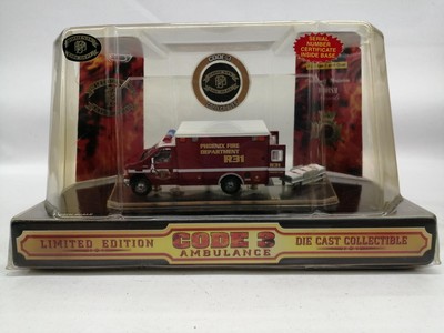 Code3 12064 Phoenix Fire Station Truck Diecast 1/64 Scale Minicar