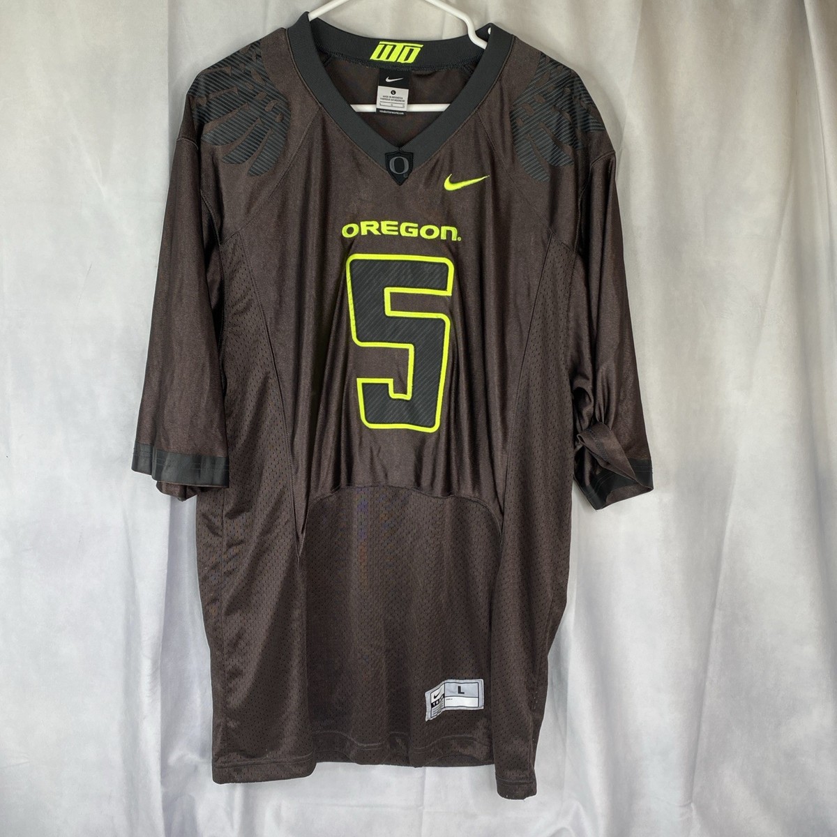 Oregon DUCKS Authentic Nike FOOTBALL JERSEY #5 Shirt MEN'S L | eBay